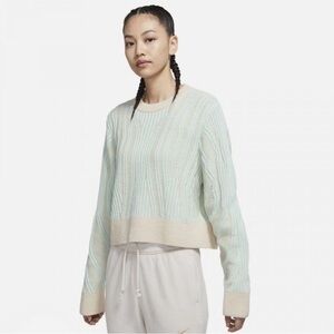 Nike Yoga Women's Luxe Knit Wool Blend Sweater Size Large Athletic